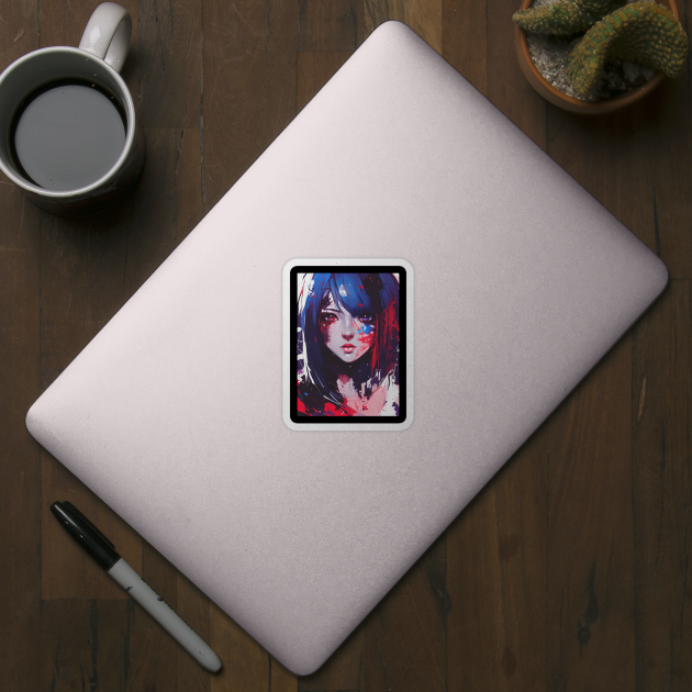 Abstract Anime Girl by The WYLD Tribe